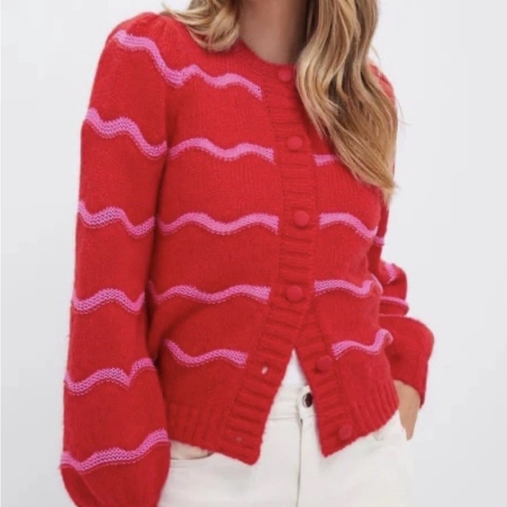 Tuckernuck Meadowbrook Stripe Dulcie Cardigan | Size Large